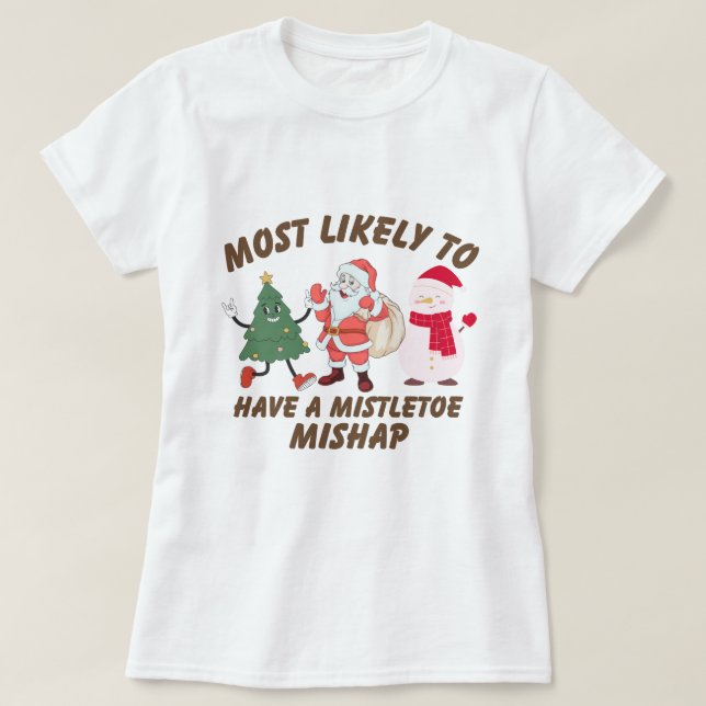 T-shirt Fantastique Noël "Le Plus Probable" - Correspondan (Design devant)