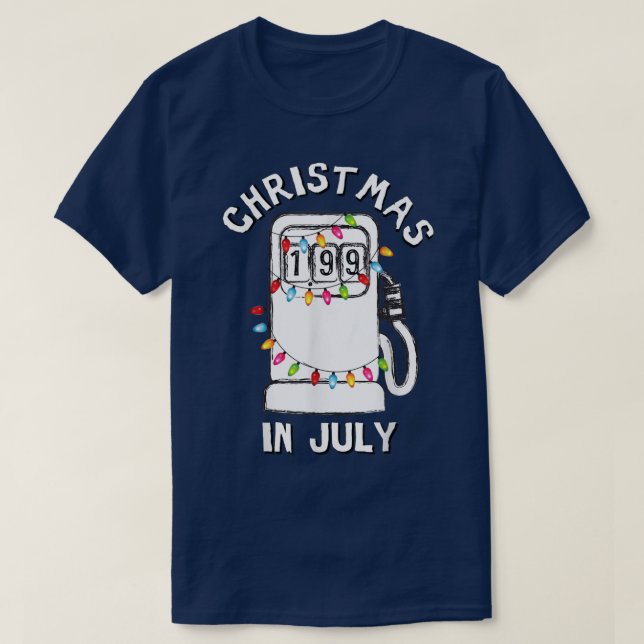 T-shirt Fantastique Noël Sarcastique En Juillet Pompe à Co (Design devant)