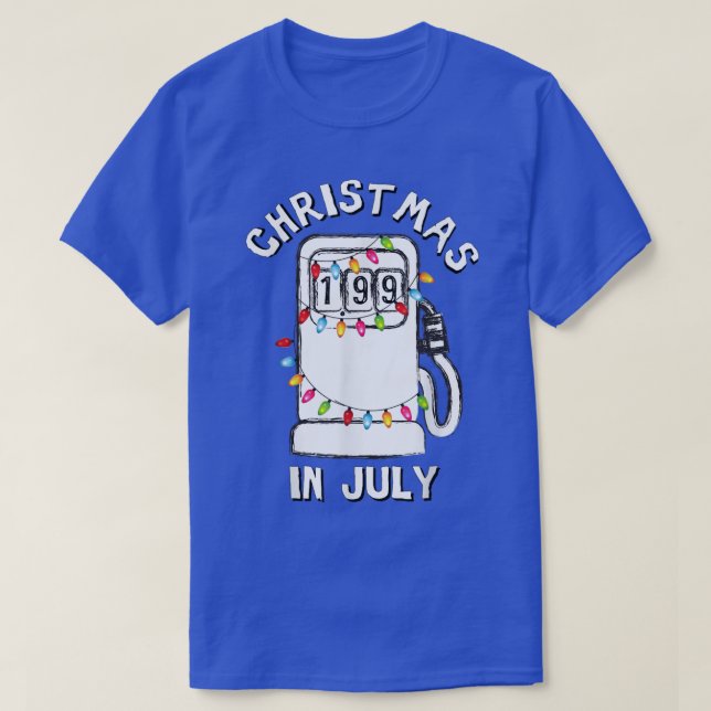 T-shirt Fantastique Noël Sarcastique En Juillet Pompe à Co (Design devant)