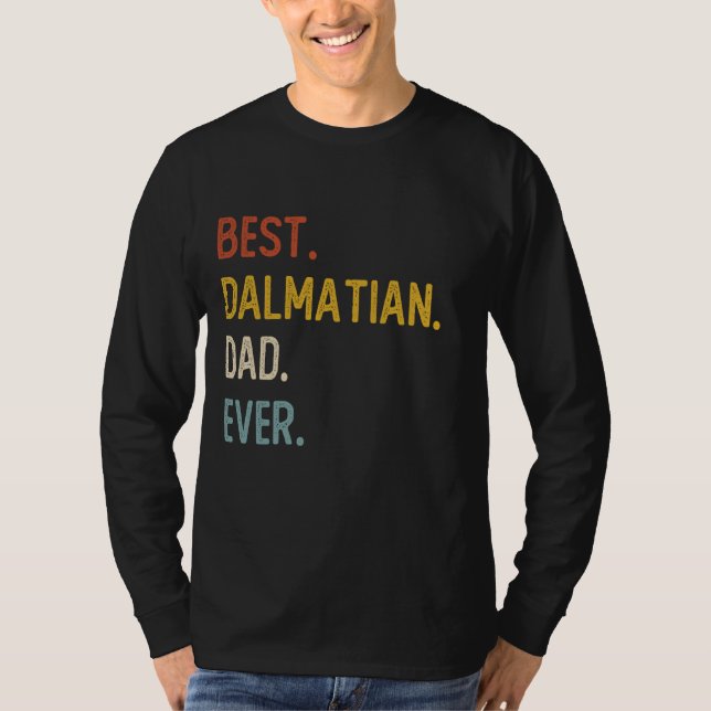 T-shirt Fantastique Papa Chemises Meilleur Dalmatien Papa  (Devant)