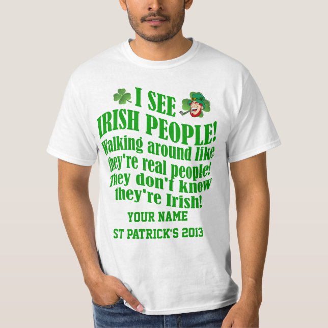 T-shirt Fantastique Saint Patrick personnalisée (Devant)