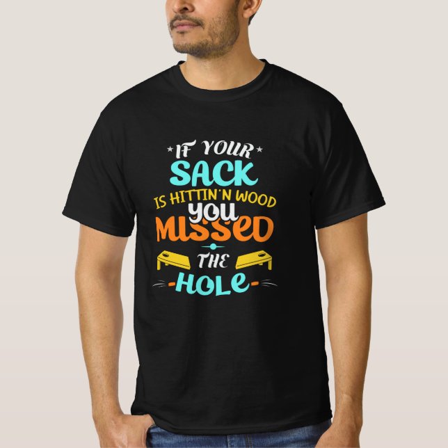T-shirt Fantastiques Chemises Cornhole (Devant)