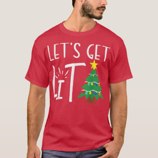 T-shirt Fantastiques lumières de Noël Obtenons Lit Adultes