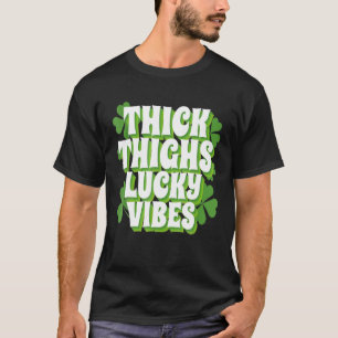 T-shirt Fantastiques Paillettes Épais Vibes Lucky, Cool Pa