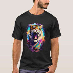 T-shirt Fantasy Bengale Tigre Tigre Téméraire Tons Témérai