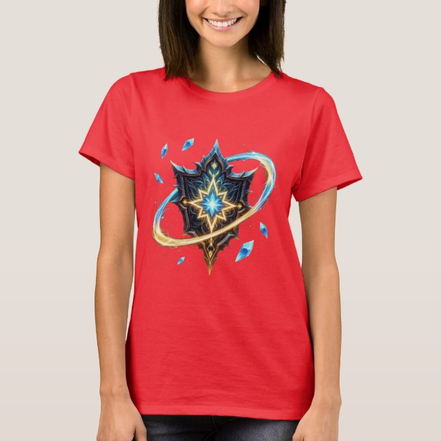 T-shirt Fantasy Emblem with Floating Blades – Magical Ener (Devant)