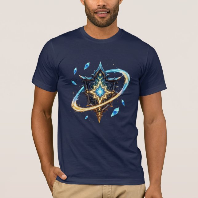 T-shirt Fantasy Emblem with Floating Blades – Magical Ener (Devant)