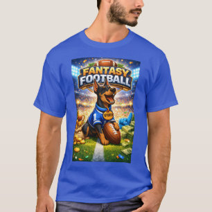 T-shirt Fantasy football avec chien