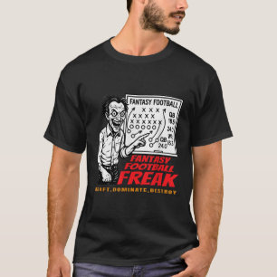 T-shirt Fantasy Football Freak Brouillon Dominez Détruisez