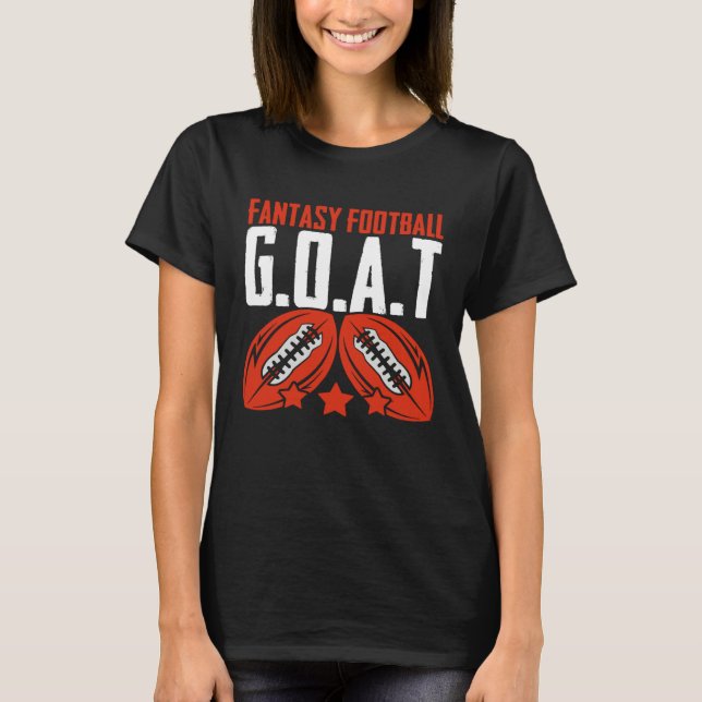 T-shirt Fantasy Football Goat  Football Player Fantasy Foo (Devant)
