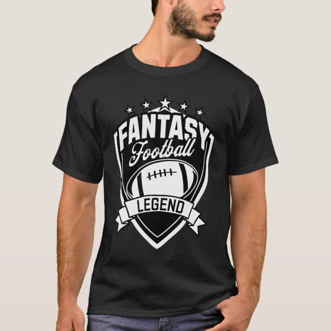 T-shirt Fantasy Football Legend Retro Fantasy Football (Devant)