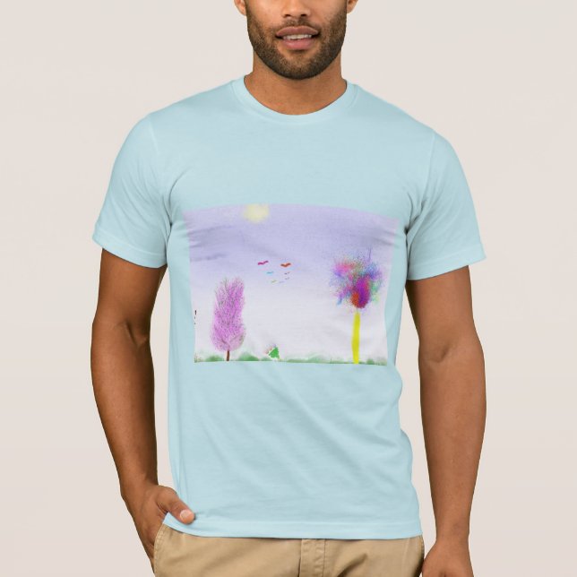 T-shirt Fantasy Landscape Escape  (Devant)