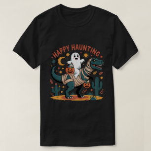 T-shirt Fantôme adorable sur un dinosaure momie – Hallowee