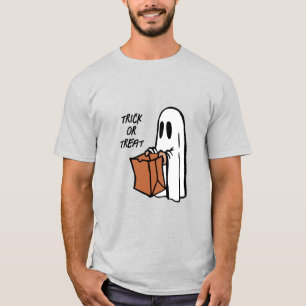 T-shirt Fantôme avec sac à coller ou Sac fourre-tout de tr