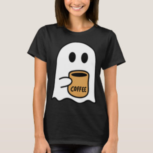 T-shirt Fantôme Boire Café Drôle Costume Halloween Coff