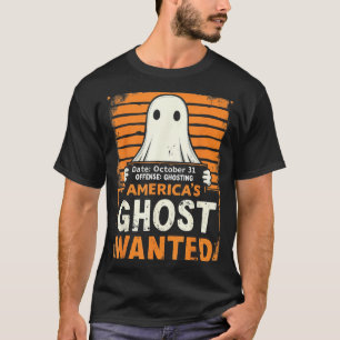 T-shirt Fantôme d'Amérique recherché Funny Halloween Ghost