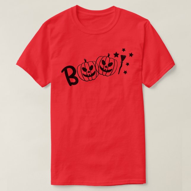 T-shirt fantôme de la désapprobation boo halloween avec so (Design devant)