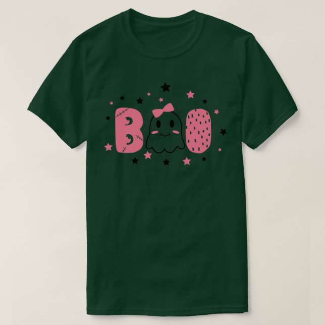 T-shirt fantôme de la désapprobation rose (Design devant)
