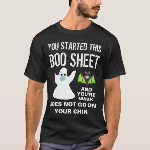 T-shirt Fantôme de la feuille de livre et vidéo d'Hallow