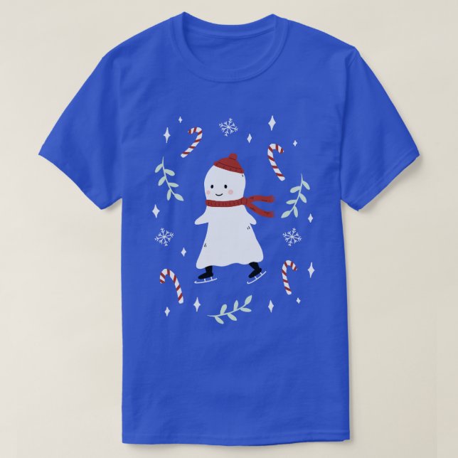 T-shirt Fantôme de patinage sur glace (Design devant)