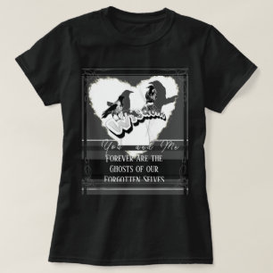 T-shirt Fantôme de Selves Oubliées Crows Gris Ravens