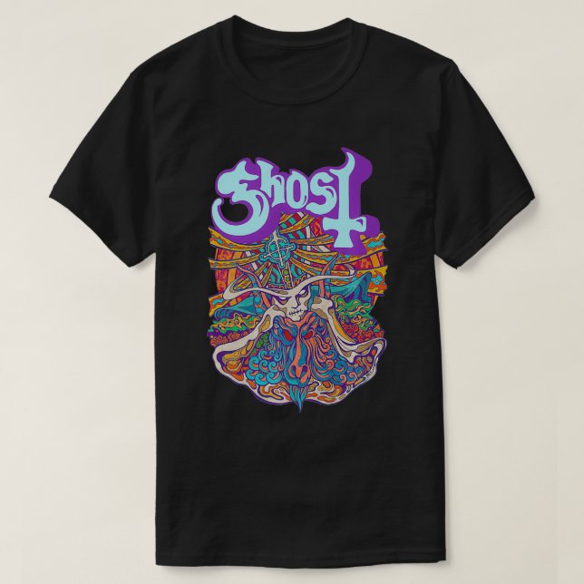 T-shirt Fantôme de sept pouces de Panique Satanique Premiu (Design devant)