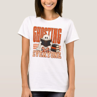 T-shirt Fantôme de tout le monde Halloween lecture livresq
