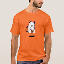 fantôme déguisé en chat pour Halloween