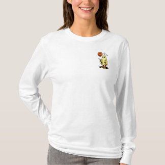 T-shirt Fantôme d'Halloween avec ballon Citrouille