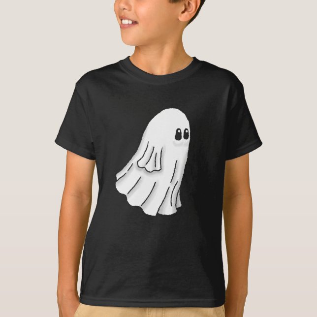T-shirt Fantôme d'Halloween effrayant (Devant)
