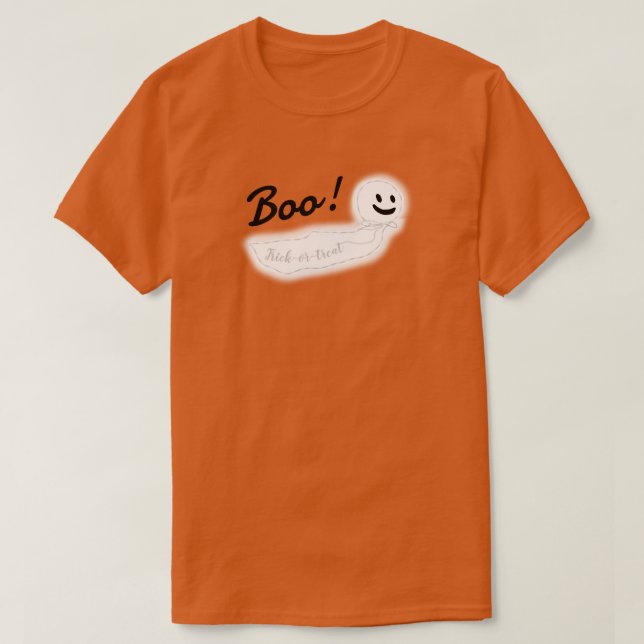 T-shirt Fantôme d'Halloween KiniArt (Design devant)