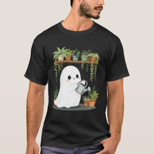 T-shirt Fantôme drôle arrosant les plantes Saison épouvant