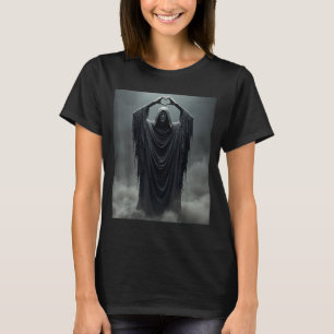 T-shirt Fantôme drôle coeur mains visage effrayant hallowe