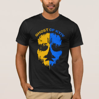 T-shirt Fantôme du pilote de chasseur ukrainien de Kiev   