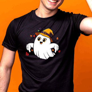 T-shirt Fantôme éffrayant mais sassasif - Pouces d'Hallowe