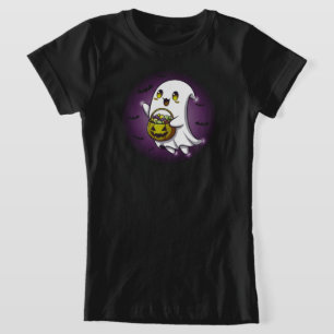 T-Shirt Fantôme éffrayant   NOIR SEULEMENT