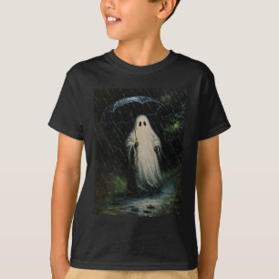 T-shirt Fantôme Floral vintage Fantôme Halloween Fantôme D