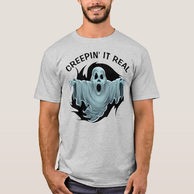 T-shirt Fantôme hantant personnalisé (Devant)