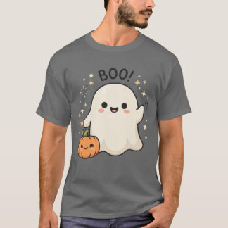 T-shirt Fantôme Mignon BOO! Halloween