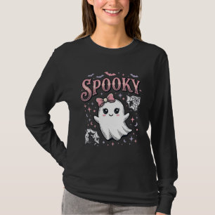 T-shirt Fantôme Mignon Effrayant Design de Chemise Hallowe