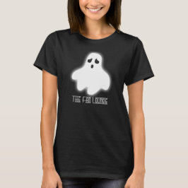 T-shirt Fantôme noir de base de Halloween de la pièce en t