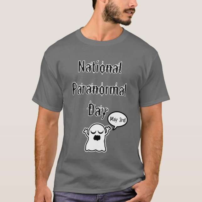 T-shirt Fantôme paranormal national de jour (Devant)