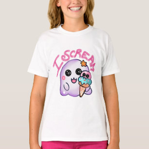T-shirt Fantôme personnalisé "Je crie" avec illustration d