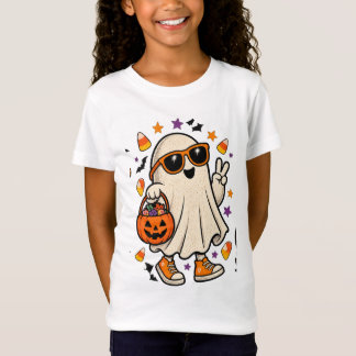 T-Shirt Fantôme Rétro Cool avec Lunettes de Soleil Trick