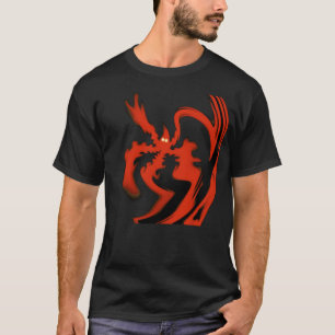 T-shirt Fantôme rouge tombant en arrière