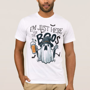 T-shirt fantôme Spooktaculaire avec bières, chauves-souris