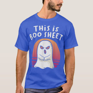 T-shirt Fantôme vintage Voici Le Costume De Feuille De Boi