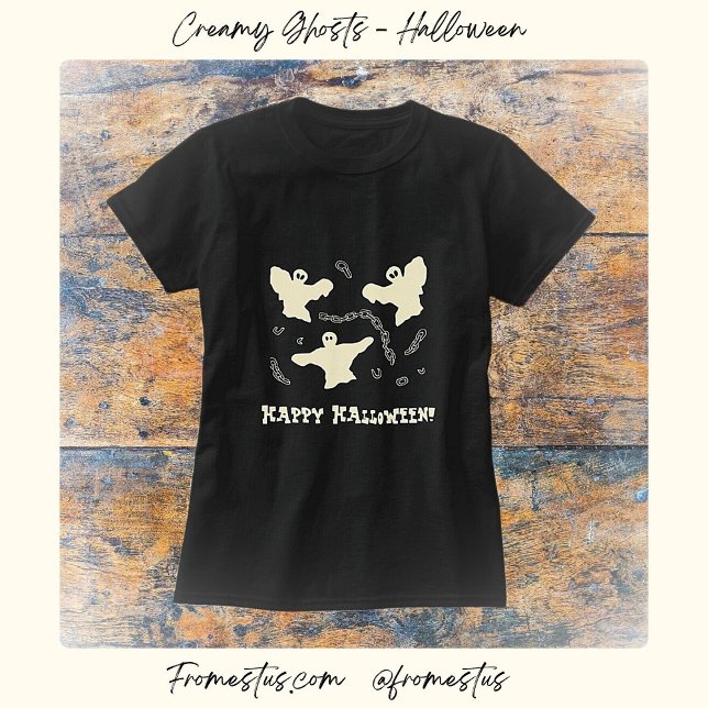 T-shirt Fantômes crémeux - Bonne Halloween ! (Créateur téléchargé)
