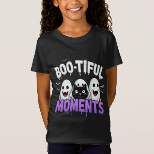 T-Shirt Fantômes et Chauves-Souris Mignons et Effrayants H