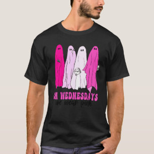 T-shirt Fantômes Halloween Moyenne Ghouls Rose Fantôme Nou